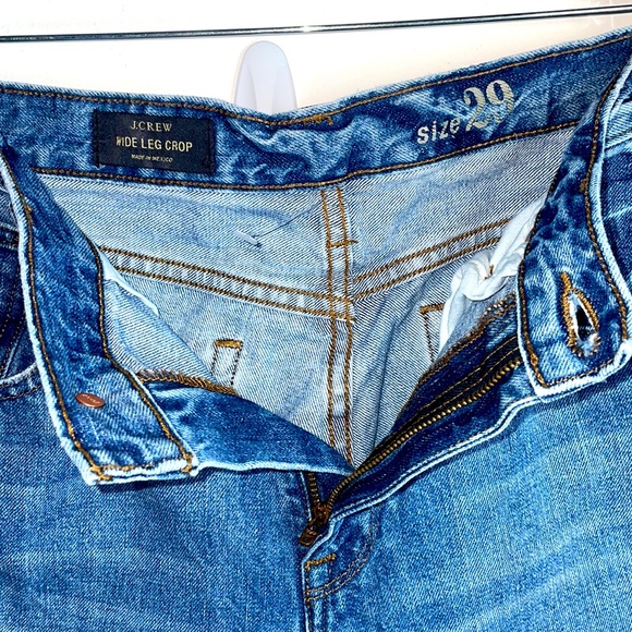 J.Crew Wide Leg Crop Jeans Size 29 - Picture 5 of 6